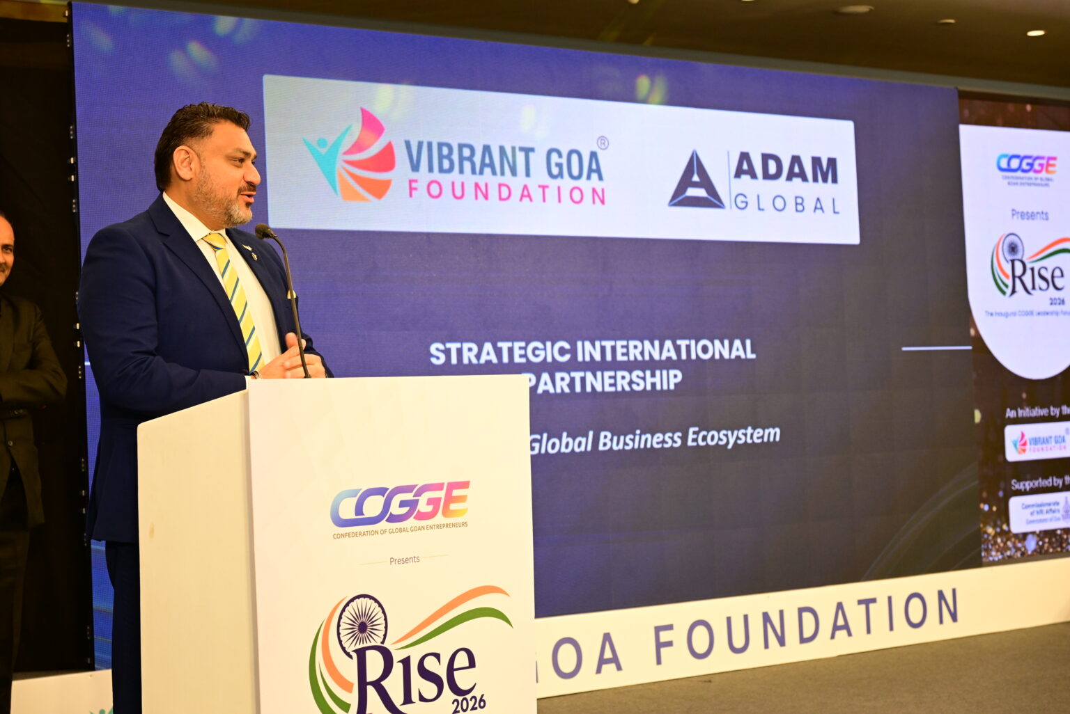 ADAM Global presenting the strategic international partnership with Vibrant Goa Foundation